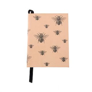 bee leather notebook by let it reign