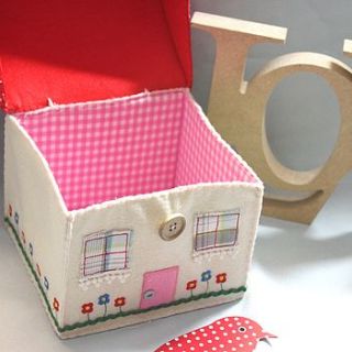 felt house sewing box by posh totty designs interiors