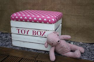 handmade toy box storage seat by the comfi cottage