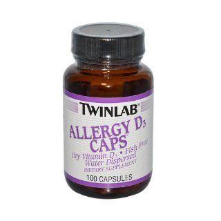 Twinlab Allergy D3 Caps   400 IU   100 Capsules Health & Personal Care