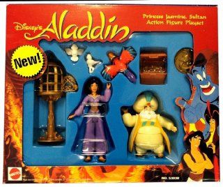 Disney's Aladdin   Princess Jasmine, Sultan Action Figure Playset Toys & Games