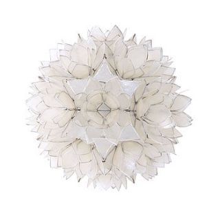water lily flower wall lamp by out there interiors