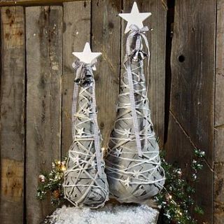 wooden star willow christmas tree by lisa angel homeware and gifts