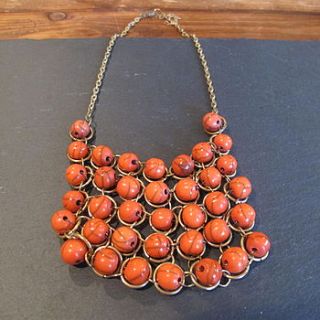 square beaded statement necklace by molly & pearl