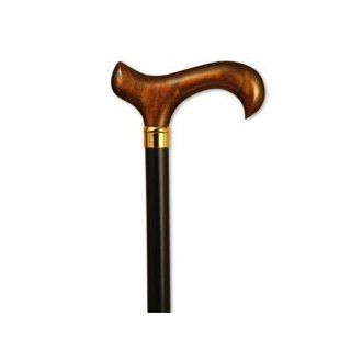 Walking cane   Acrylic With Derby Handle Color Mocha. This wood walking cane Has a height approx 36   37", construted in solid wood black stained shaft. Walk In style with this fashionable cane. This wood cane has a capacity of 250 pounds. Everything