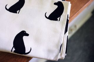 labrador print tea towel by fenella smith