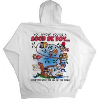 Mens Full Zip Hooded Sweatshirt  YOU KNOW YOU'RE A GOOD OL' BOYWHEN YOUR FAMILY TREE ONLY HAS ONE BRANCH. Clothing