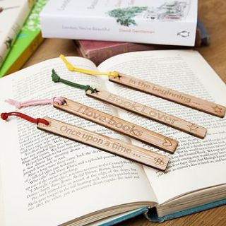 laser cut wooden bookmark by scamp