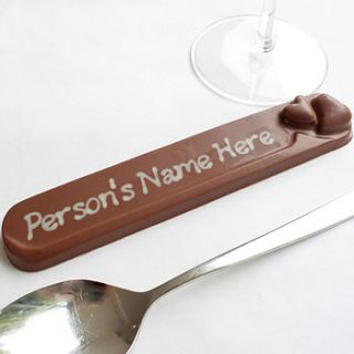 10 personalised chocolate wedding favours by warner's end