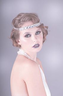 edna crystal headband by britten weddings