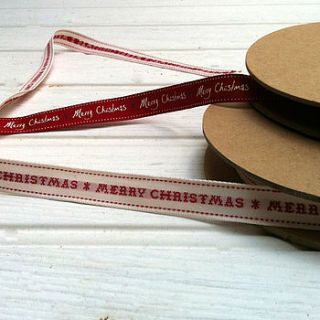 large roll of christmas ribbon by drift living