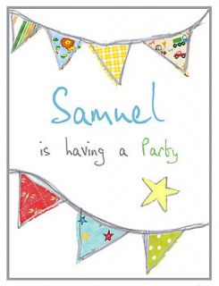 personalised children's party invitations by violet pickles