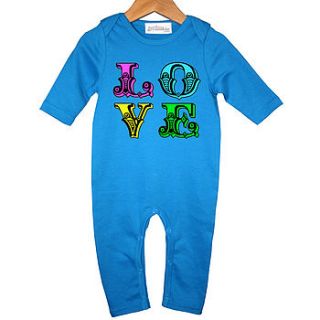 'feel the love' baby romper by love frankie