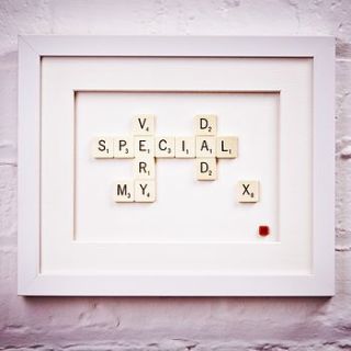 my very special dad scrabble art by copperdot