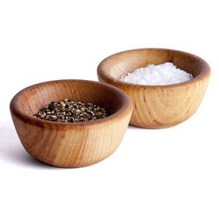 salt and pepper wooden pinch bowls by home address