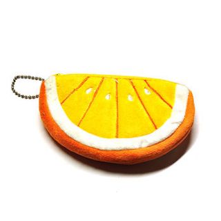 slice of orange coin purse by hannah makes things