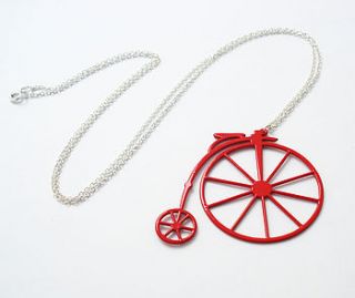 penny farthing necklace by daniel darby jewellery