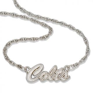 NFL Ladies' Script Necklace by Logo Art   Colts