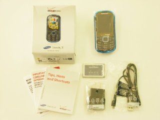 BRAND NEW VERIZON SAMSUNG INTENSITY 2 U460 II SLIDER METALLIC BLUE QWERTY PHONE (WITHOUT CONTRACT PHONE) Cell Phones & Accessories