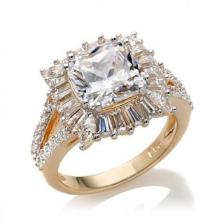 Victoria Wieck 4.98ct Absolute™ Baguette Frame Ring