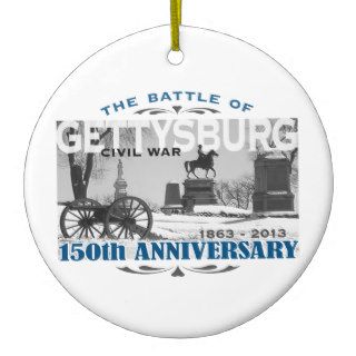 Gettysburg Battle 150 Anniversary Christmas Ornaments