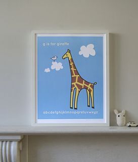 ‘nursery favourites’ giraffe picture by mrs booth