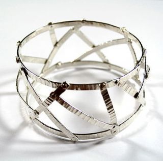 medium riveted bangle by angie young designs