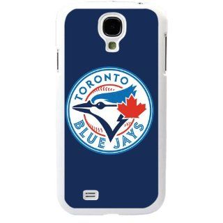 MLB Major League Baseball Toronto Blue Jays Samsung Galaxy S4 SIV I9500 TPU Soft Black or White case (White) Cell Phones & Accessories