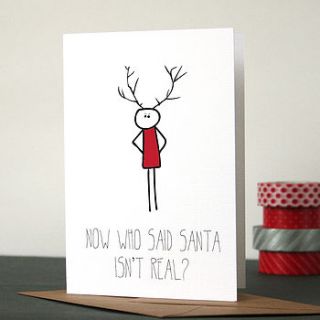 bob santa's real christmas card by heidi nicole