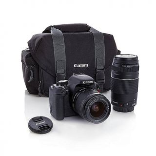 Canon EOS Rebel T3i 18MP Digital SLR Camera with Two Lenses and Gadget Bag
