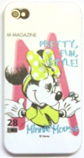 BUKIT CELL Disney  Minnie Mouse Flexible TPU SKIN Protector Case Cover (PRETTY, FUN, STYLE) for Apple iPhone 4S / 4G / 4 (Fits any carrier AT&T, VERIZON AND SPRINT) + Free WirelessGeeks247 Metallic Detachable Touch Screen STYLUS PEN with Anti Dust Pl