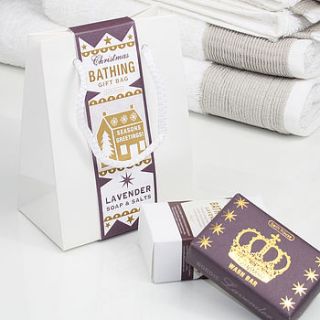nordic winter lavender gift bag by bath house