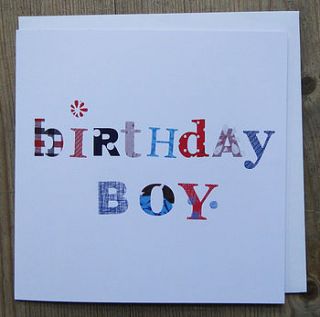 birthday boy card by anna victoria