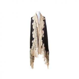 Clever Carriage Company Gold Lace Scarf/Wrap