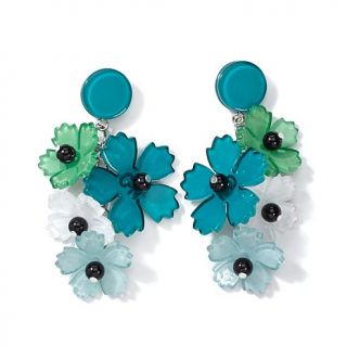 Rara Avis by Iris Apfel "Flower" Cluster Drop Earrings