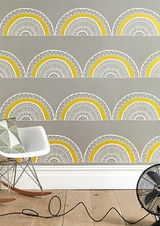 large horseshoe arch wallpaper by sian elin