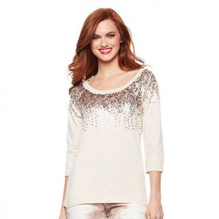 DKNY Jeans Sequined Knit Pullover