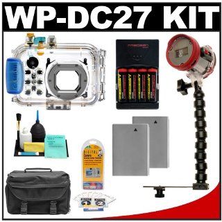 Canon WP DC27 Waterproof Case for Canon PowerShot SD990IS + Underwater Deluxe Accessory Kit  Digital Camera Accessory Kits  Camera & Photo