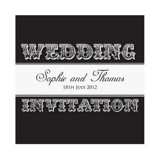 vintage fair wedding invitations by paper themes