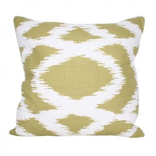 Alexa Hampton Hollyn Printed Faux Linen Square Pillow