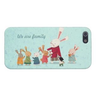 Lovely Bunny Rabbit Family Case For iPhone 5