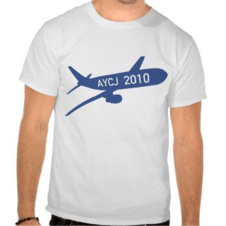 CUSTOMIZABLE   AYCJ 2010 Airplane Tee Shirt