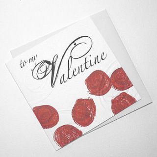 handmade red roses valentine card by linokingcards