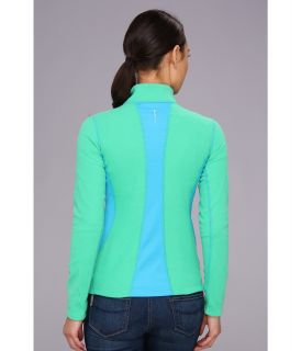 The North Face TKA 80 1/4 Zip Blarney Green/Meridian Blue