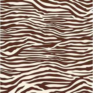 Printed Single Sided 12" x 12" Cardstock   Chocolate and Ivory Zebra