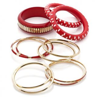 BAJALIA "Aindri" Dotted Set of 11 Bangle Bracelets