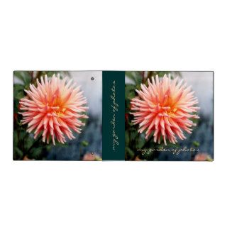 Dazzling Dahlia Flower Vinyl Binders