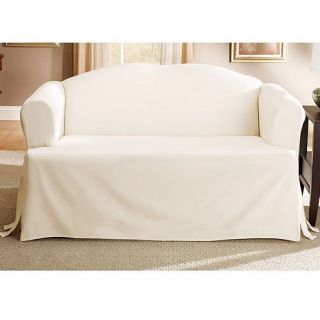 Sure Fit™ Duck Solid T Cushion Sofa Slipcover