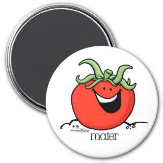 Tomato Cartoon   Veggie magnet