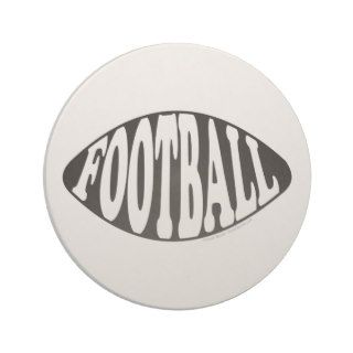Football Shaped Football Drink Coasters
